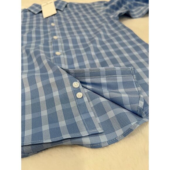 New Van Heusen Flex Size S/P 8 Boys Dress Shirt Blue Wedding, Special occasion - Picture 4 of 10